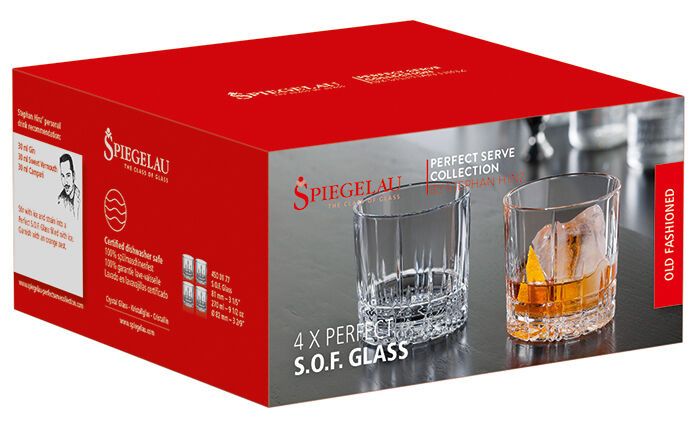 Spiegelau Perfect S.O.F. Whisky/Rum Tumbler Set 4 Gläser