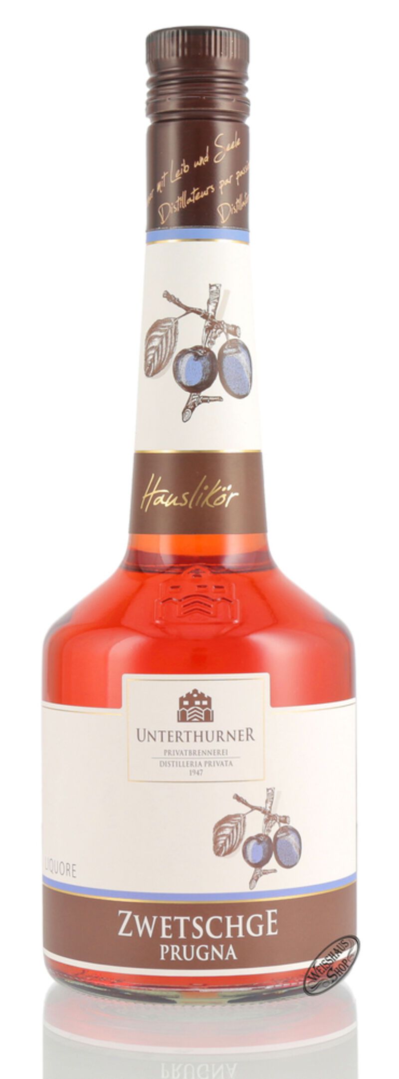Unterthurner Zwetschge Likör 28% vol. 0,70l