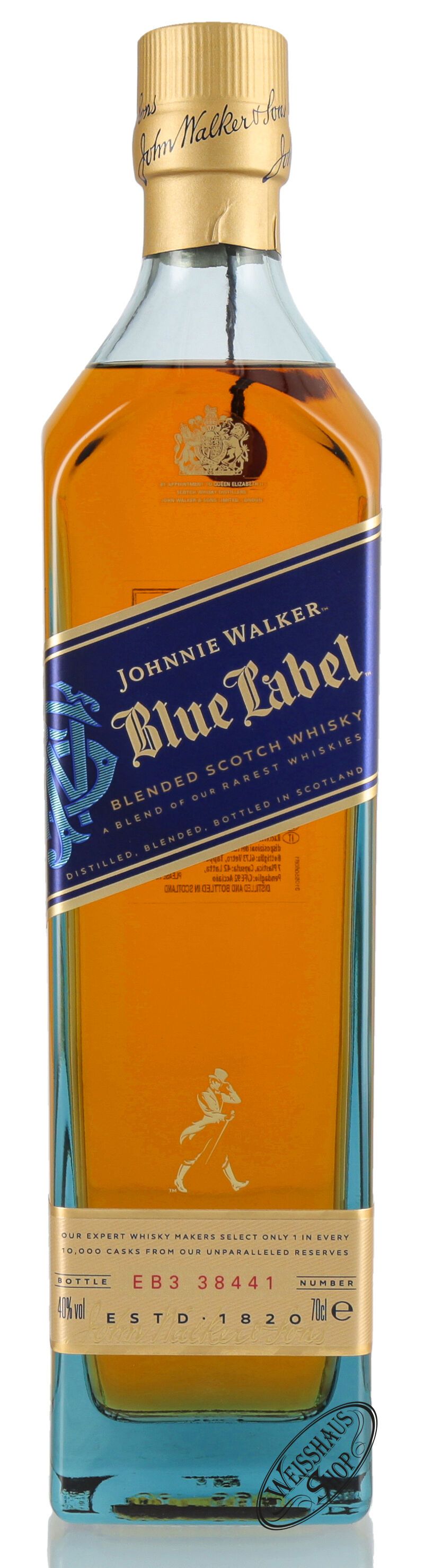 Johnnie Walker Blue Label Blended Malt Scotch Whisky 40% vol. 0,70l