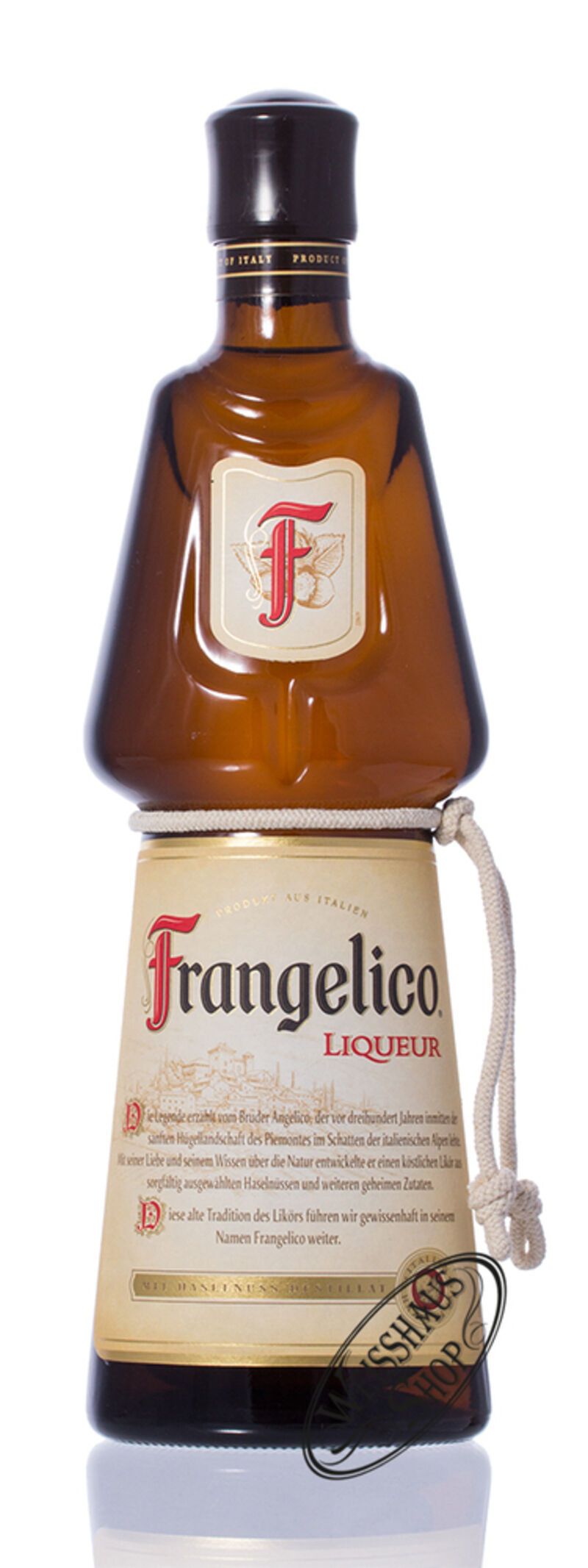 Frangelico italienischer Haselnuss Likör 20% vol. 0,70l B-Ware