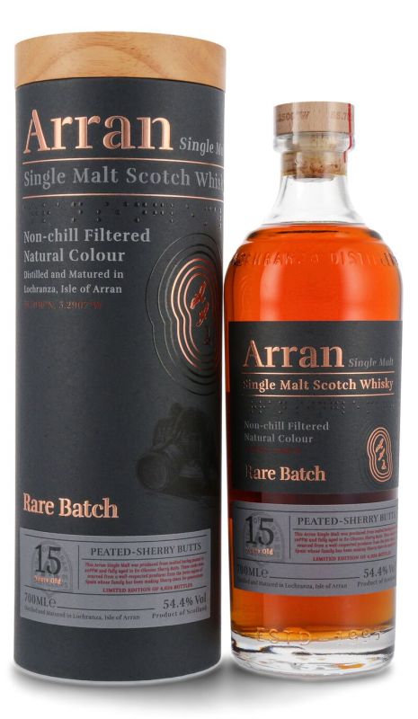 The Arran Rare Batch 15 YO Single Malt Whisky 54,4% vol. 0,70l ...