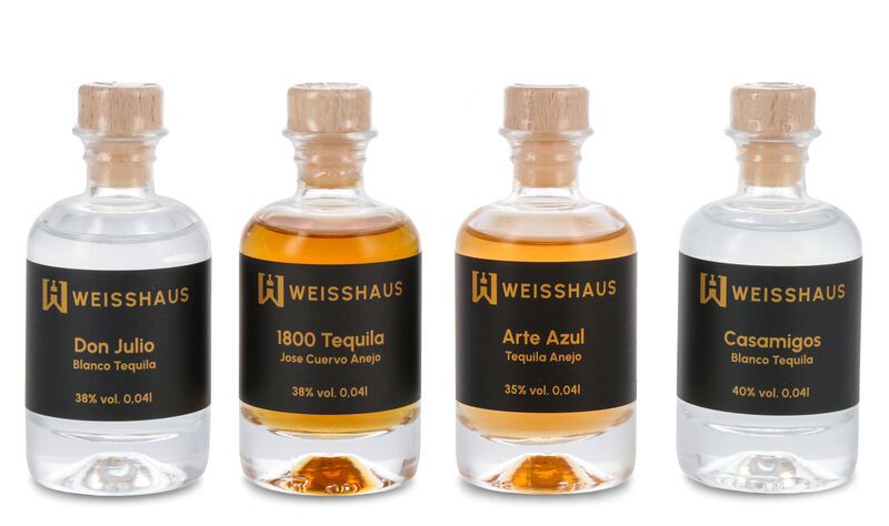 Taste and Match - Tequila-Favoriten 4 x 0,04l Weisshaus Sample Set ...